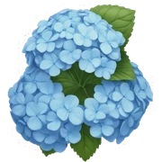 blue hydrangea sticker