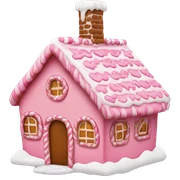 Pink gingerbread house  sticker