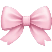 light pink bow sticker