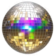 Disco ball sticker