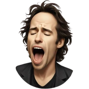 jeff buckley yawning sticker