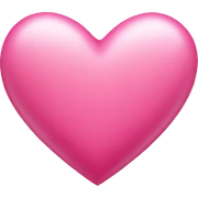 Pink heart sticker