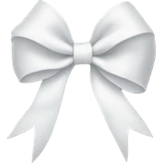 white bow sticker