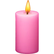 Light pink candle sticker