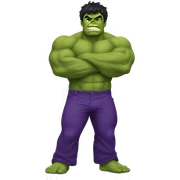 HULK PURPLE PANTS sticker
