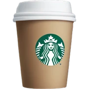 Navy blue Starbucks cup  sticker