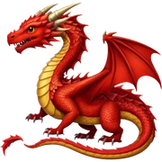 red dragon  sticker