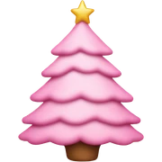 Baby pink Christmas tree  sticker