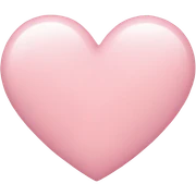 light pink heart sticker
