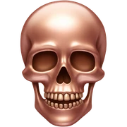 Rose gold skull  sticker