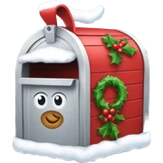 Christmas mail box  sticker