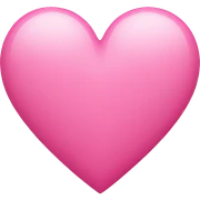 Pink heart sticker