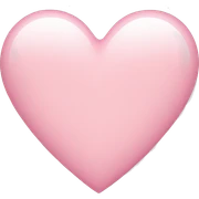Light pink heart sticker