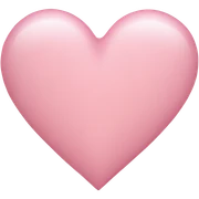 light pink heart sticker