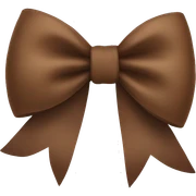 Brown bow  sticker