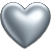 silver heart sticker