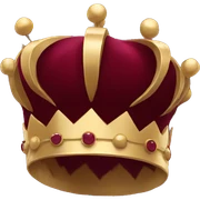 burgundy crown  sticker