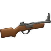 gun with bow  sticker