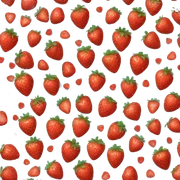 heart with strawberries  sticker