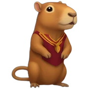 Capibara gryffindore sticker