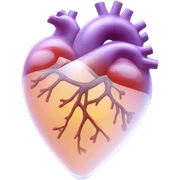 Transparent heart sticker