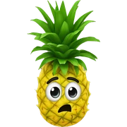 Upside down pineapple  sticker