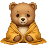 🧸 in blanket  sticker