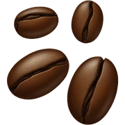 coffee bean sticker