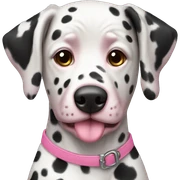 pink dalmatine sticker
