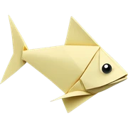 origami fish sticker