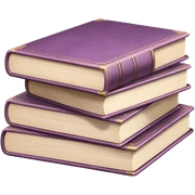 Mauve books sticker