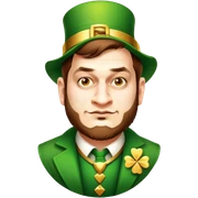 Celebratory Leprechaun sticker