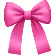 pink bow sticker