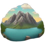 Mountains  sticker