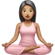 asian yoga girl light pink clothes  sticker