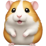 half of hamster sticker