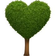 heart shape bush sticker