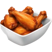 Bowl of chicken wings sticker