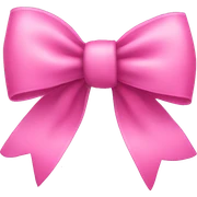 Pink bow sticker