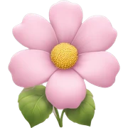Light pink flower  sticker