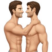 sexy-posing-very-fit-brunette-caucasian-gay-men-makingout sticker