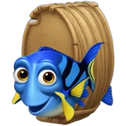 Dory thynking sticker