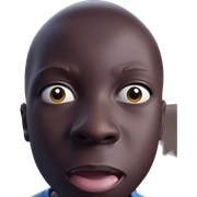 boy with open mouth sticker