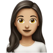 pretty brunette girl sticker