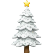 white Christmas tree sticker