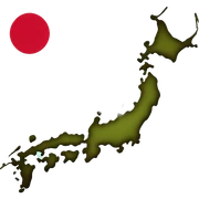 japan map sticker