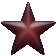 Dark red star sticker