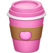 Pink coffee  sticker