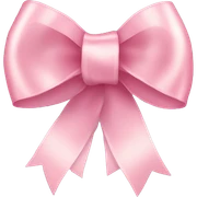 light pink ribbon bow sticker