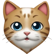 Heart with cat sticker